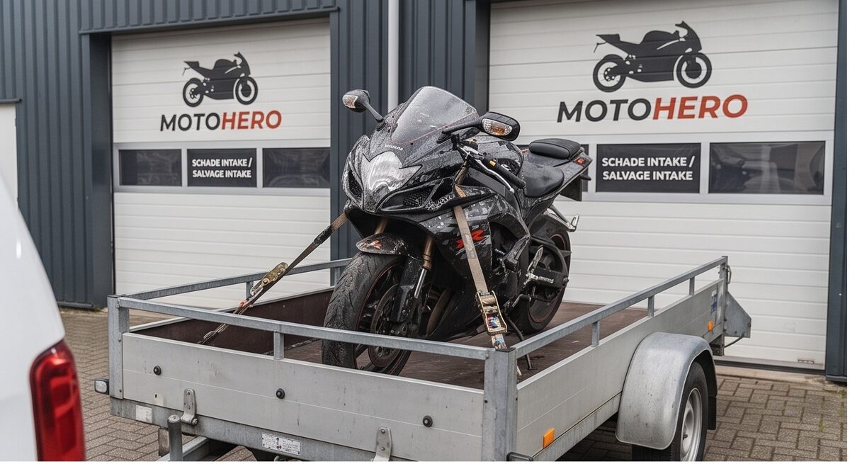 Aanlevering van een schademotor bij MotoHero